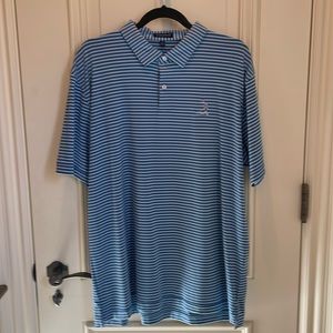 Peter Millar Crown Crafted Golf Shirt with Pinehurst Golf Club Logo  Size XL.